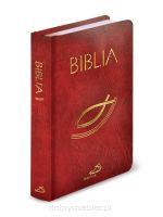 Biblia średnia z rybką oprawa balacron bordo (Edycja)