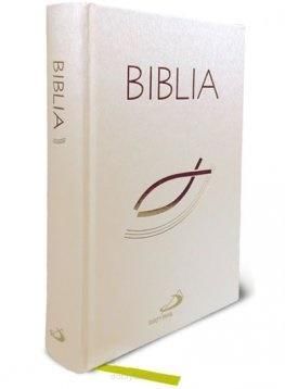 Biblia z rybką - biała z paginatorami TW